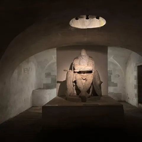 The statue of Holger the Dane in Kronborg's casemates